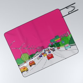 Highway to Miami Picnic Blanket