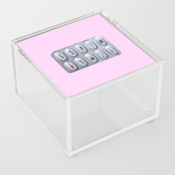 friends pink Acrylic Box