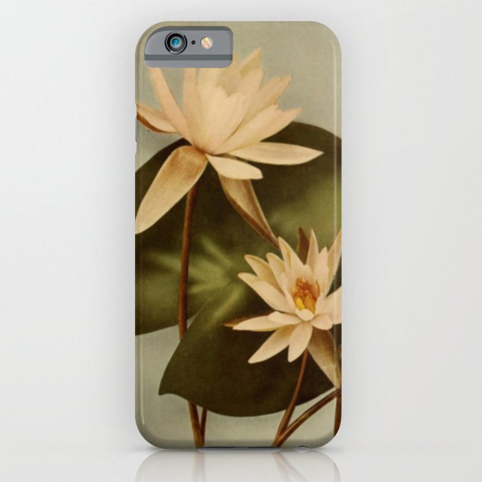 Vintage Water Lily iPhone Case