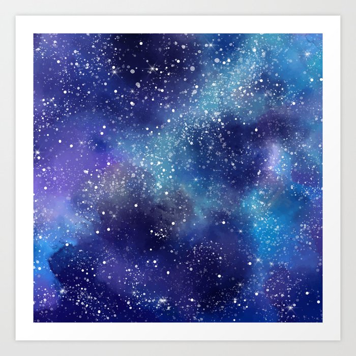 Abstract Galaxy Space Paint Pattern Texture 8 Art Print By Iamnickv