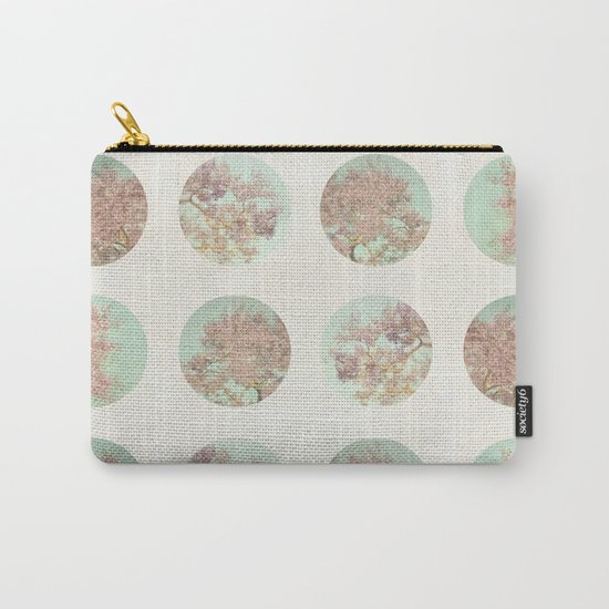 Pink Tree Polka Dots Carry-All Pouch
