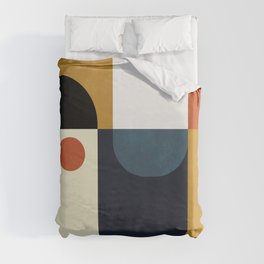mid century abstract shapes fall winter 4 Duvet Cover