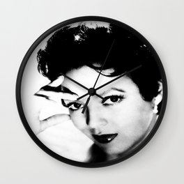 dorothy dandridge black & white photo Wall Clock