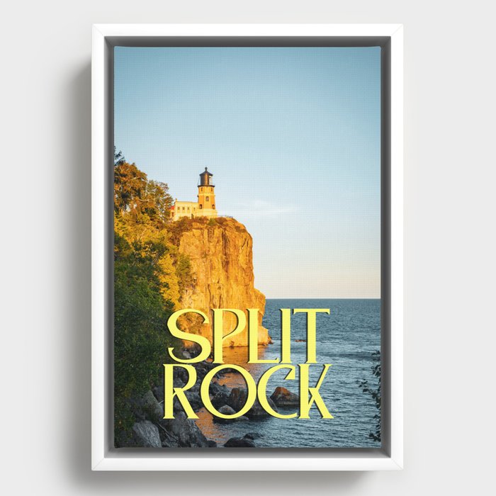 Split Rock Framed Canvas