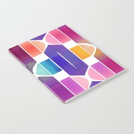 Bold Watercolor Geometric Shapes Notebook