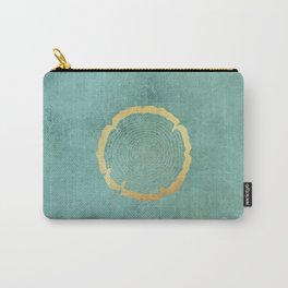 Gold Foil Tree Ring Carry-All Pouch