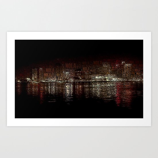 nola ferry view 2 Art Print