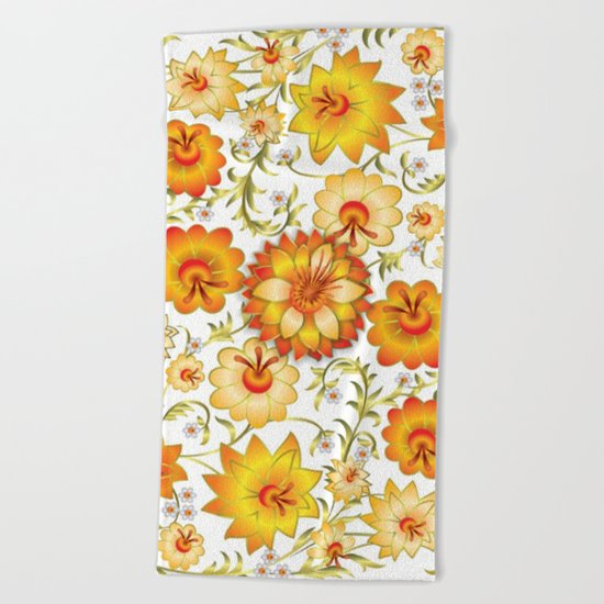 Shabby flowers #13 Beach Towel