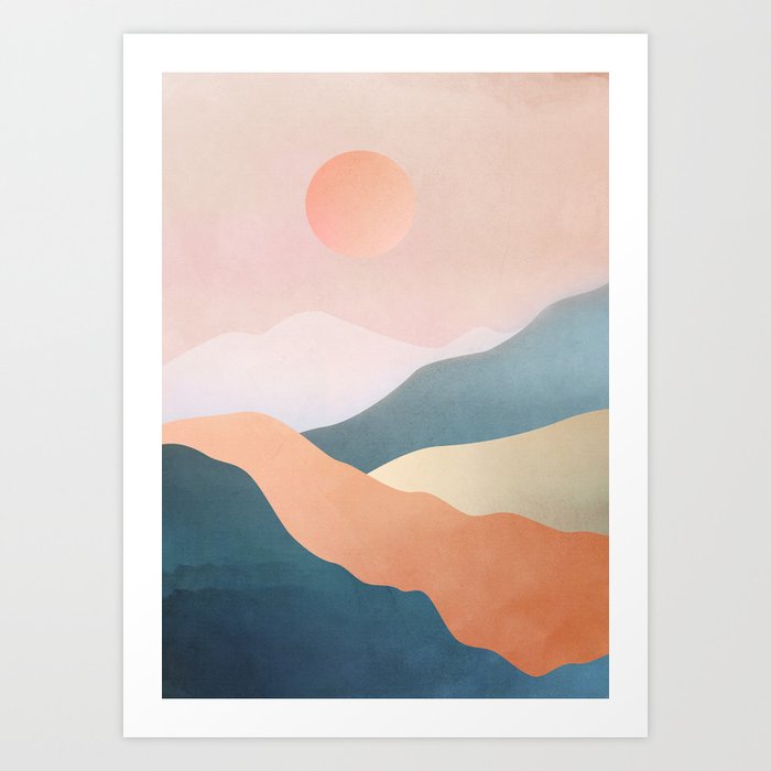 Mountain Ridge 02 Art Print