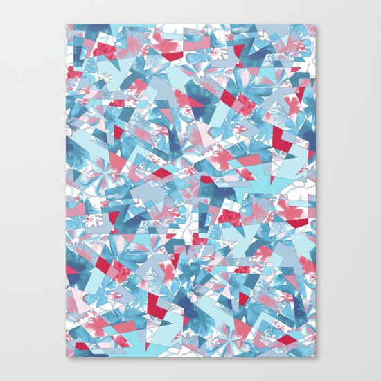 Shattered Floral Canvas Print