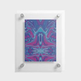 Symmetrical liquify abstract swirl 06 Floating Acrylic Print