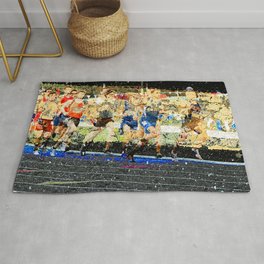 Track and field runners Rug