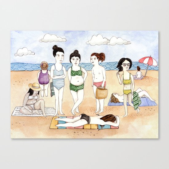 Beach Babes Canvas Print