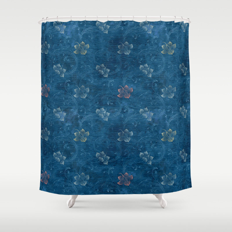 denim shower curtain
