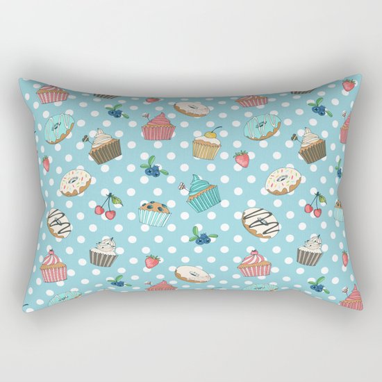 Donuts and muffins Rectangular Pillow