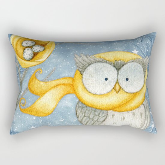 Winter animal #8 Rectangular Pillow