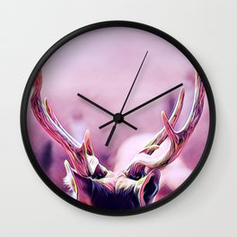 The Crown - Realistic Deer Drawing Wall Clock