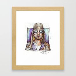 Cobain Framed Art Print