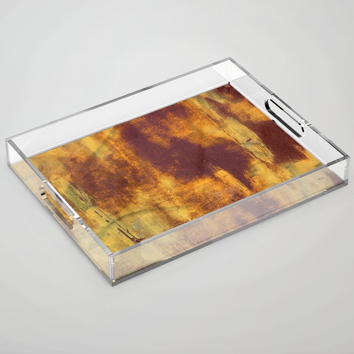 Old rusty steel metal background texture.  Acrylic Tray