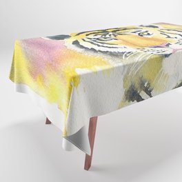 Tiger Watercolor  Tablecloth