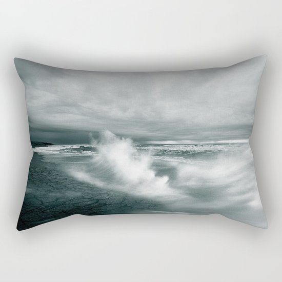 sea waves water Rectangular Pillow
