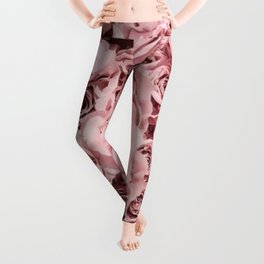Pink Rose Flower Aesthetic beauty Collection Leggings