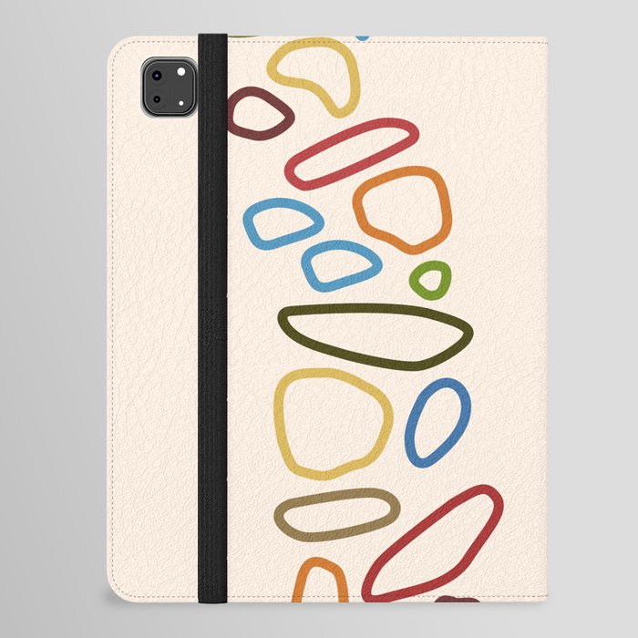 Color stones line path collection 1 iPad Folio Case