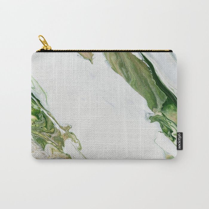 Lux Green Marble Carry-All Pouch