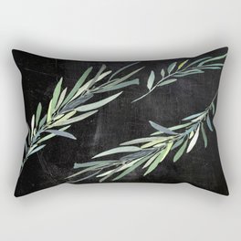 Eucalyptus leaves on chalkboard Rectangular Pillow
