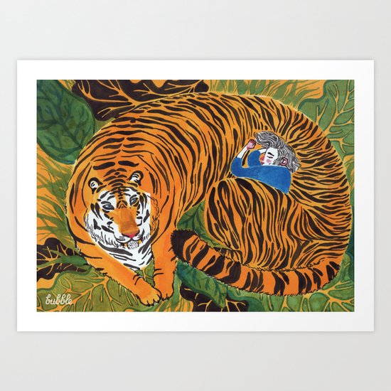 The wild beast is reasting Art Print