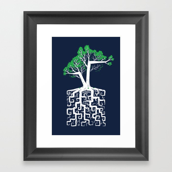 Square Root Framed Art Print