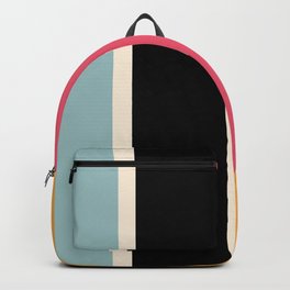 Abarimon - Colorful Abstract Striped Art Backpack