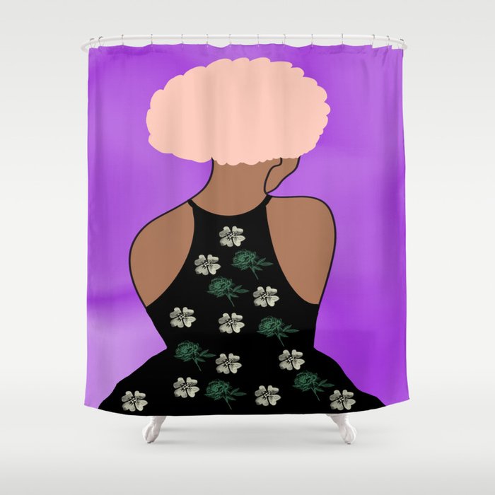 Woman At The Meadow 30 Shower Curtain