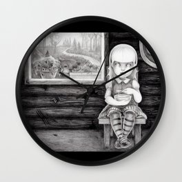 "The Porridge Thief" (Goldilocks) Wall Clock