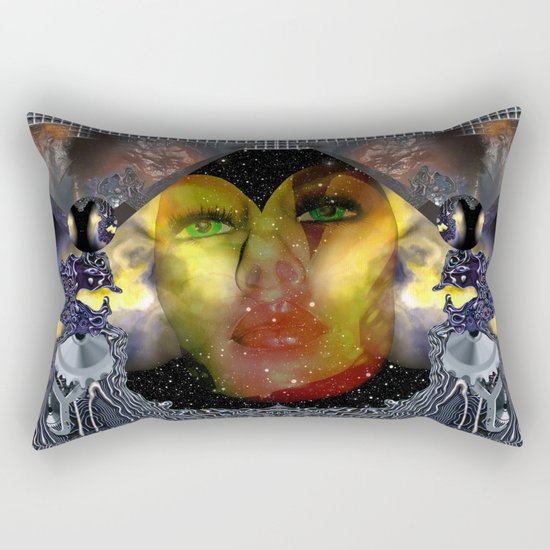 Take the dreams of peacefulness as arms against deceitfulness Rectangular Pillow