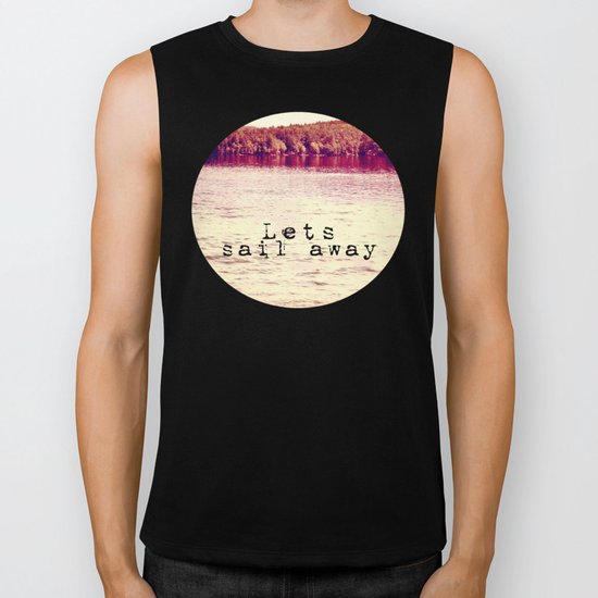 Lets Sail Away Biker Tank