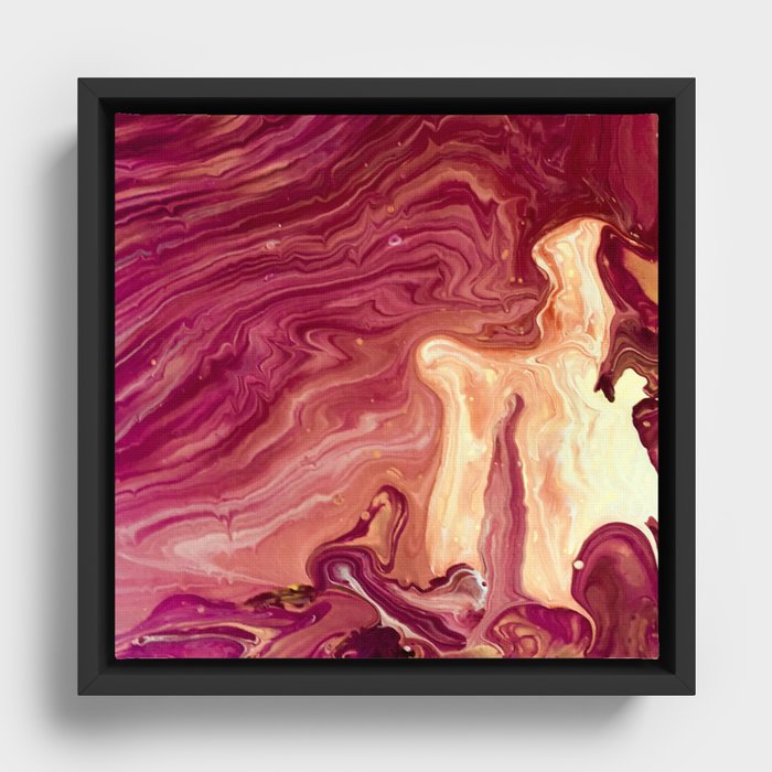 Fire Abstract Framed Canvas