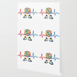 Heartbeat rubik cube / cube lover / cube game Wallpaper