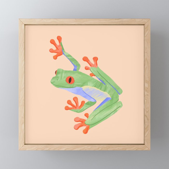 Tree Frog Framed Mini Art Print