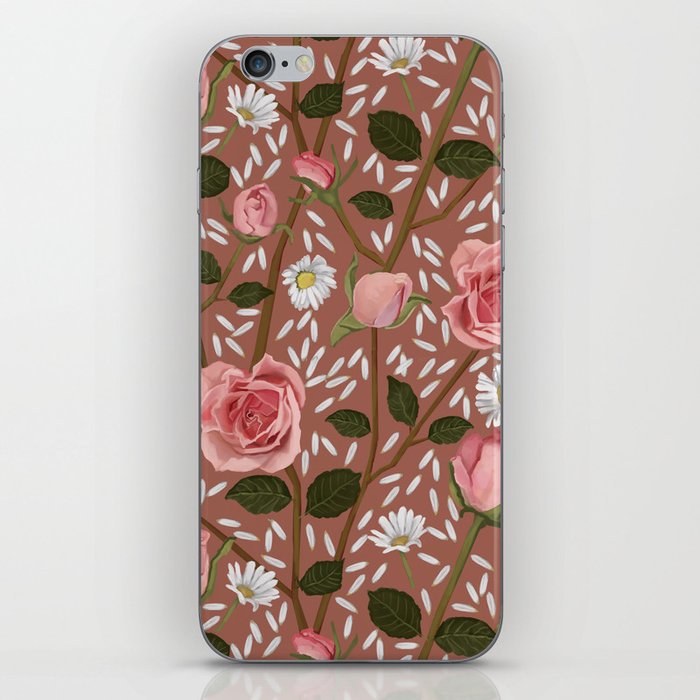 roses and daisies iPhone Skin