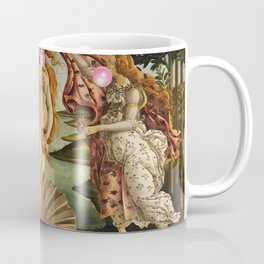 Botticelli's Bubble Gum Contest The Birth of Venus "renaissance" pop art painting Coffee Mug