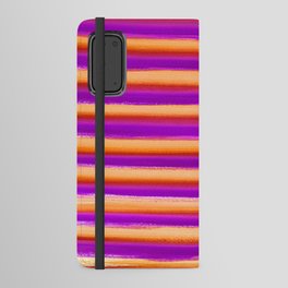 Sunset Paint Brush Stripes Android Wallet Case