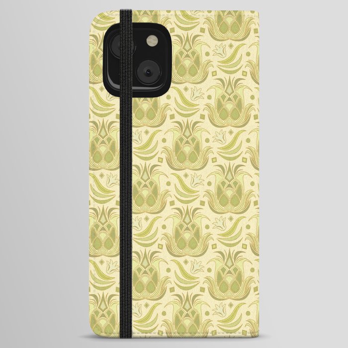 Pineapple Deco // Pastel Lime iPhone Wallet Case