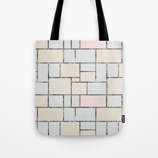 Tile pattern in soft pastel tones Tote Bag