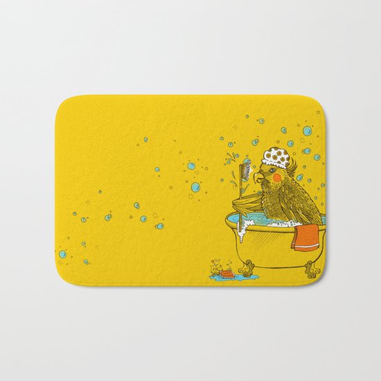 Bird Bath! Bath Mat
