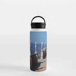 Blue Amalfi Coast Italy,Villa Cimbrone,Sorrento,Ravello,mediterranean, Water Bottle