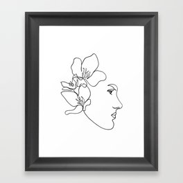 Blooming Muse Framed Art Print