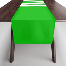 LETTER M (WHITE-GREEN) Table Runner
