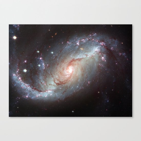 Barred spiral galaxy Canvas Print
