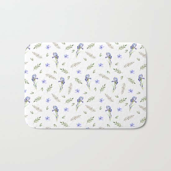 Blue iris Bath Mat